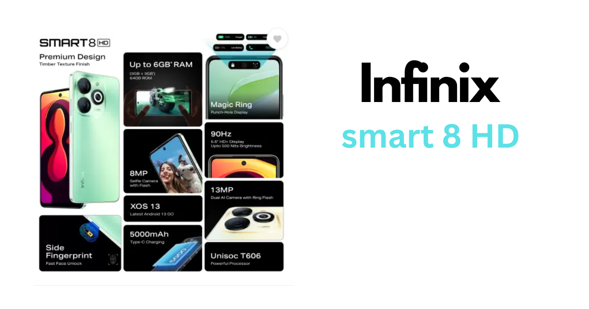 Infinix smart 8 HD Price in india